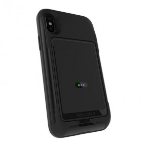 E Clips Case iPhone X XS Protective cover and Triple Dual SIM adapter holder for iPhone X and iPhone XS SIMORE