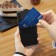 Adhesive wallet storage pocket with flap for smartphone