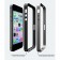 iPhone SE, iPhone 5 and iPhone 5S protective bumper Patchworks Alloy X Mono Silver