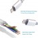 Cable Lightning Apple iPhone, iPad, iPod and Micro-USB Android connectors for mobile phones and tablets