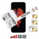 WX-Triple 6S Plus Dual triple SIM case adapter for iPhone 6S Plus