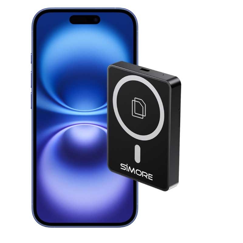 Dual SIM aktive für iPhone Router wlan WiFi Hotspot 2 SIM gleichzeitig aktiv – MagSafe-Funktion