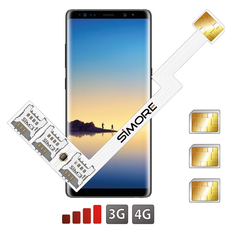 Galaxy Note 8 Dreifach Dual SIM android adapter für Samsung Galaxy Note 8