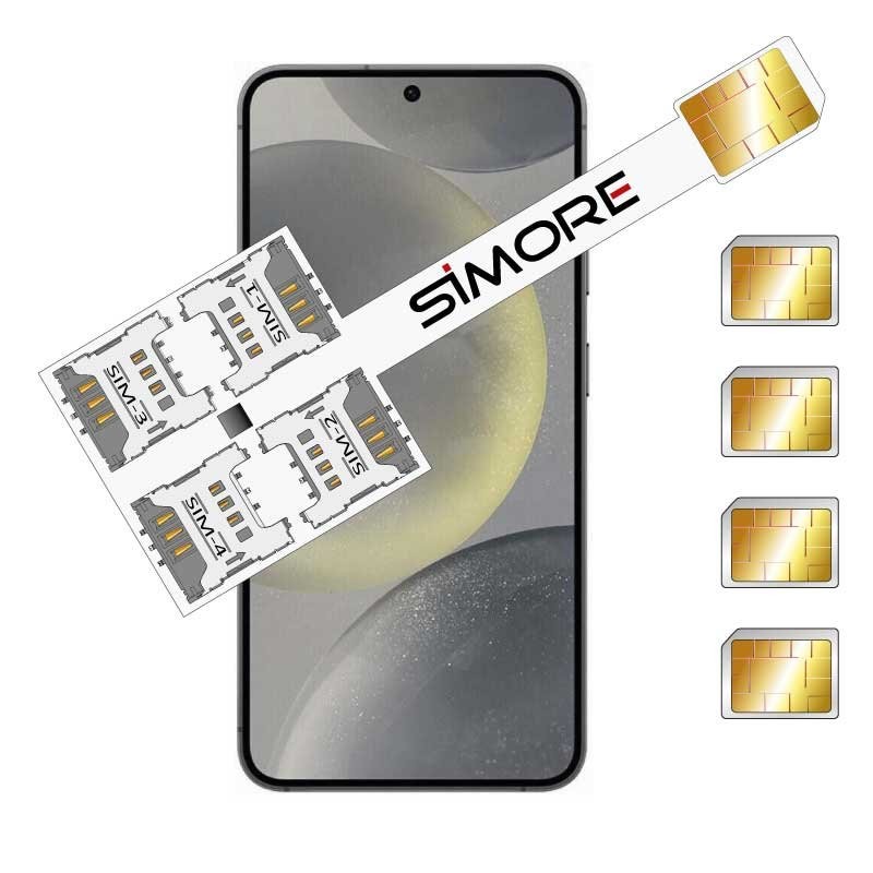 Galaxy S24 Multi Vierfach SIM karten Adapter SIMore 