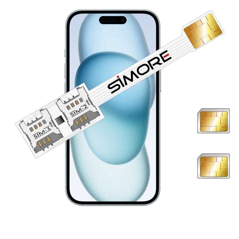 iPhone 15 Doppel SIM karten Adapter