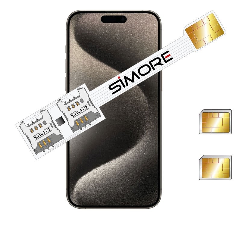 iPhone 15 Pro Max Dual SIM karten adapter SIMore Speed-Xi-Twin-15-Pro-Max