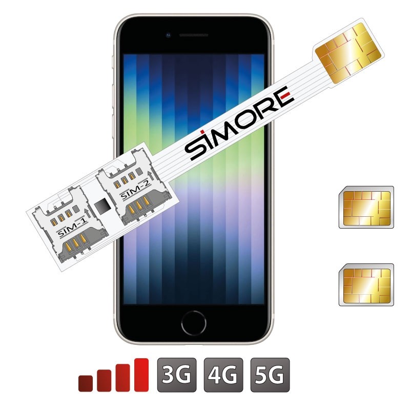 Doppel SIM Karte Adapter für iPhone SE 2022
