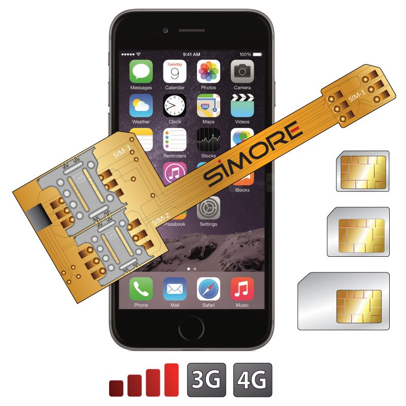 X-Triple 6 Plus Dual und Triple SIM karten adapter für iPhone 6 Plus