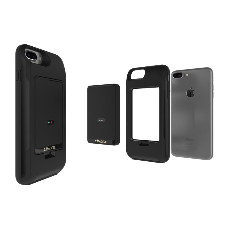 iPhone Plus 8 7 6S 6 triple Dual SIM Bluetooth schutzhülle adapter mit WLAN MiFi router