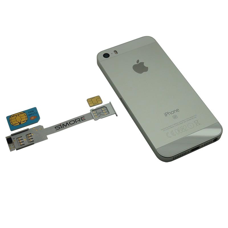 Dual SIM karten Adapter 4G QS-Twin SE für iPhone SE