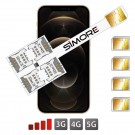 iPhone 12 Pro Max Multi Vierfach SIM Adapter SIMore