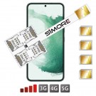 Galaxy S22+ 5G Multi SIM karten adapter SIMore Speed X-Four S22+ 5G