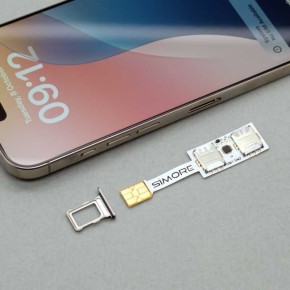 SIM-Kartenhalter Für IPhone 16 Pro / Pro Max – Schwarz, Titan-Optik – Passgenauer Ersatz Für Den Original-Tray