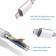 Kabel mit beide Lightning und micro USB-Stecker für Apple iPhone iPad iPod und Micro-USB Android handys LM cable Knotenfrei 