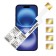 iPhone 16 Mutipel Dual-SIM-Adapter für vier physischen SIM-Karten Speed ZX-Four 16