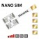 Vierfach SIM adapter für Nano SIM karten Handys Speed X-Four Nano SIM 