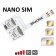 Adapter Dreifach Dual SIM für handy Nano SIM karte - WX-Triple Nano SIM
