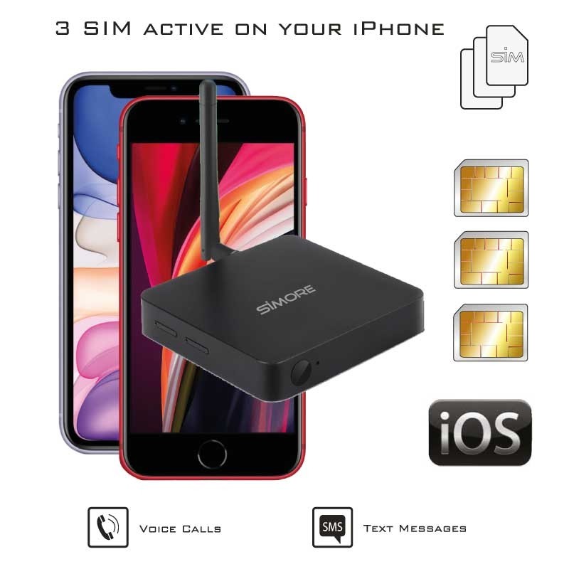 iPhone Doppia SIM attive 4G router adattatore DualSIM@home 4G