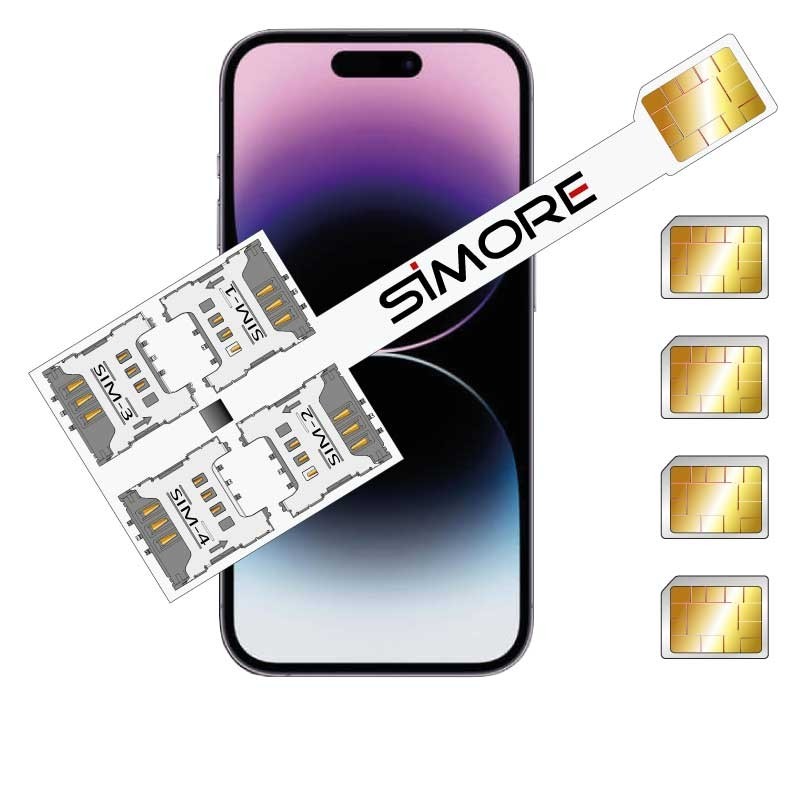 iPhone  14 Pro Adattatore Quadrupla Multi SIM