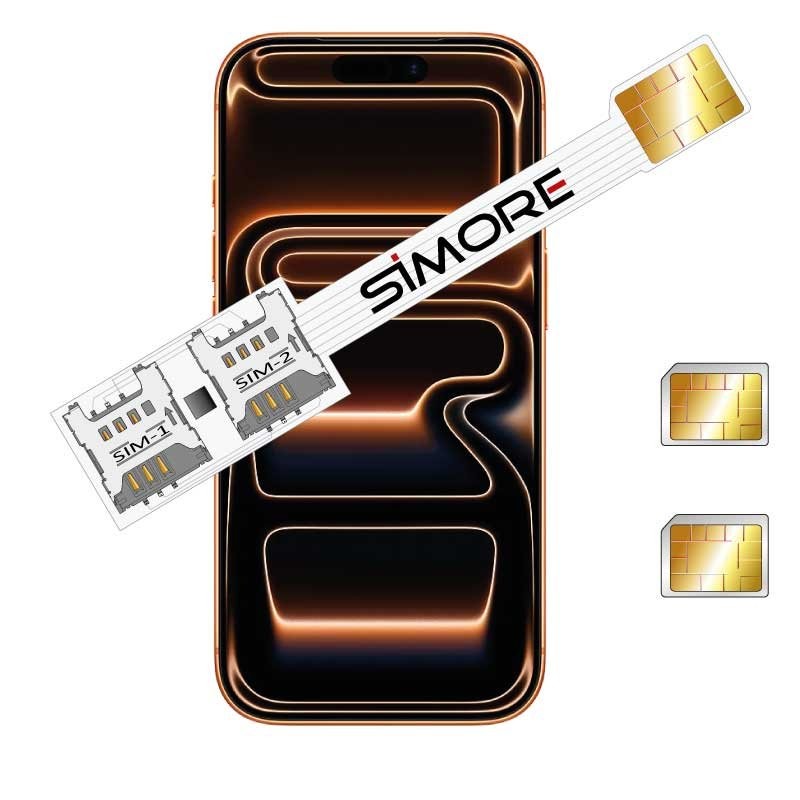 iPhone 17 Pro Doppia SIM adattatore per 2 schede SIM fisica Speed Xi-Twin 17 Pro