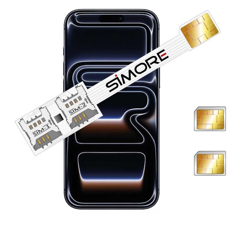 iPhone 17 Pro Max Doppia SIM adattatore per schede SIM fisica Speed Xi-Twin 17 Pro Max