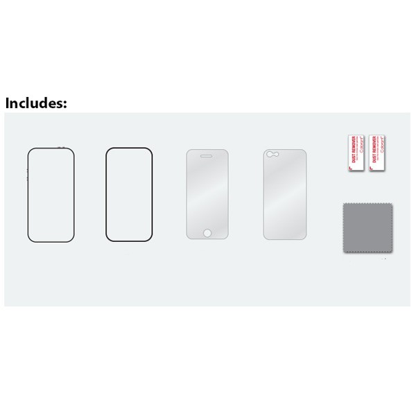 Bumper made of aluminum and screen protection for iPhone SE, 5 and 5S