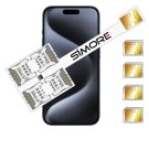 iPhone 15 Pro Multi SIM Doppia adattatore SIMore Speed Xi-Four 15 Pro