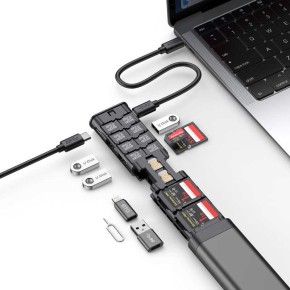 Certificato Apple MFi] Lettore Schede SD per iPhone, USB C Lightning Adattatore Scheda SD per