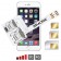 WX-Triple 6 Custodia Adattatore Tripla dual SIM per iPhone 6