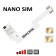 ZX-Twin Nano SIM Adattatore Dual SIM 4G per smartphone Android formato nano SIM