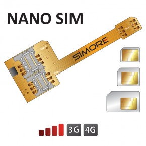X-Triple Nano SIM - Adaptador triple dual SIM para smartphones y tablets  format Nano SIM