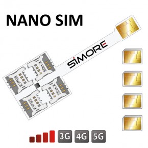Multi Adaptador para tarjetas Nano SIM 