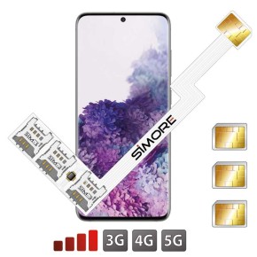 Speed ZX-Triple Galaxy S20+ Adaptador Triple Dual SIM Android para