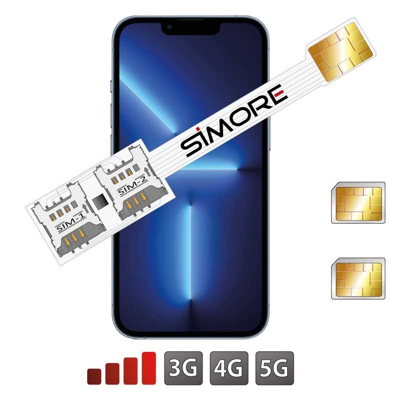 iPhone 13 Pro Doble SIM adaptador SIMore Speed Xi-Twin 13 Pro