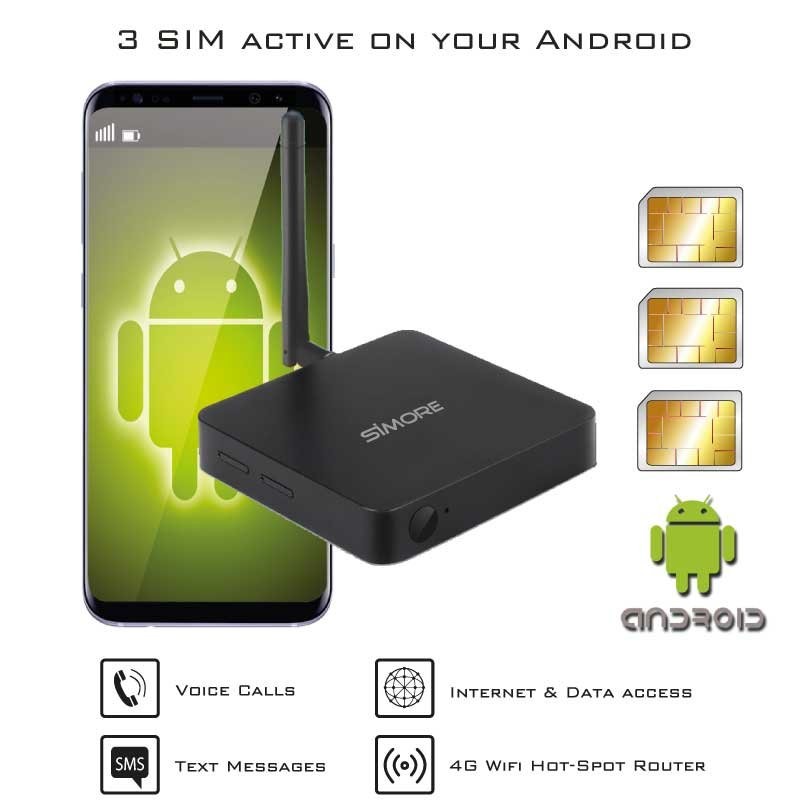 DualSIM@home-3 4G Router WiFi móvil Doble SIM per Android móvil DualSIM@home-3