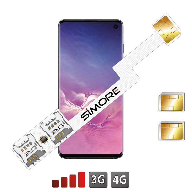 Galaxy S10 Adaptador doble SIm android SImore Speed ZX-Twin S10