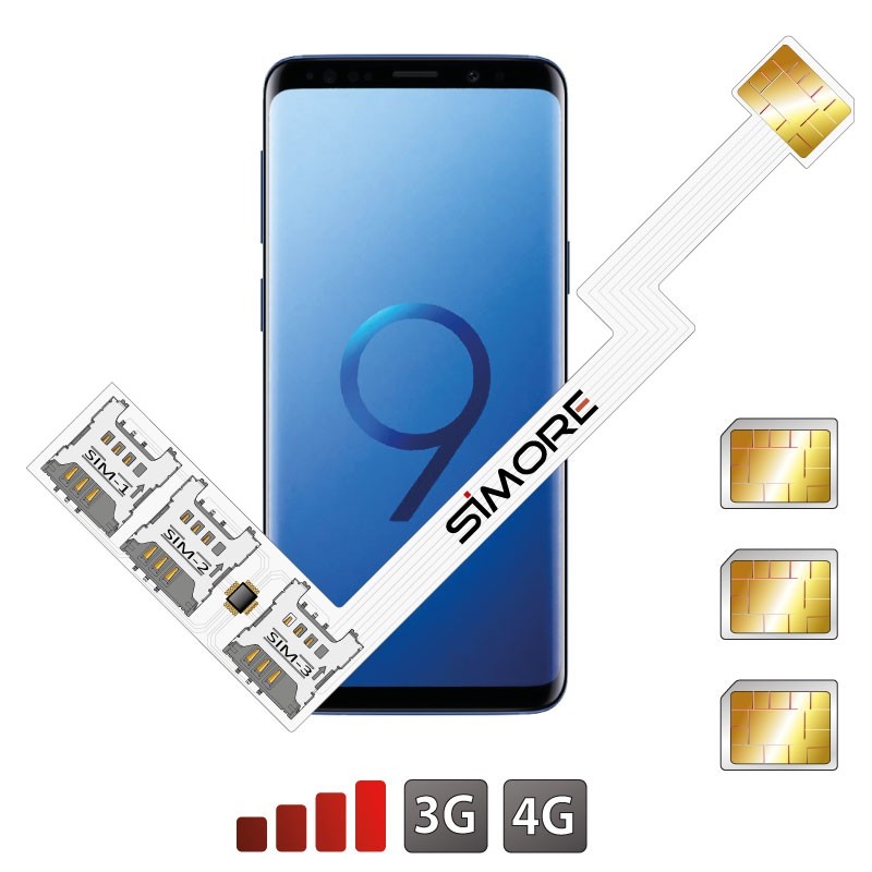 Galaxy S9+ Adaptador Triple Doble tarjeta SIM