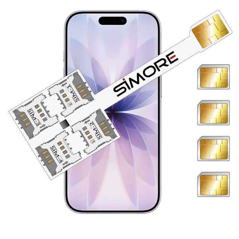 iPhone 17 Múltiplo Doble SIM Adaptador de tarjeta SIM física Speed Xi-Four 17