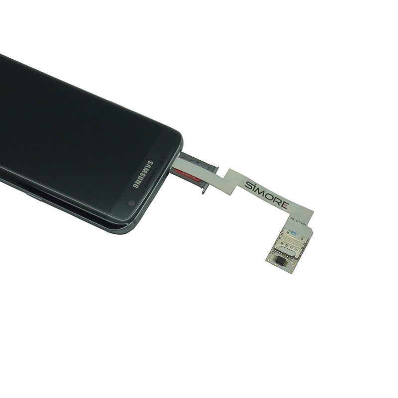 Funda Adaptador Doble SIM 3G 4G para Samsung Galaxy S7 Edge ZX-Twin Galaxy S7 edge