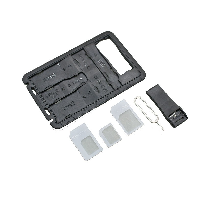 Porta SIM y tarjetas SD con lector USB de tarjetas Micro SD y herramienta SIM SIMore