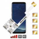 Galaxy S8 Adaptador Cuádruple Dual SIM Android para Samsung Galaxy S8