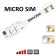 WX-Twin Micro SIM Adaptador doble tarjeta SIM para smartphones micro sim