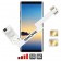 ZX-Twin Note8 Adaptador doble tarjeta SIM 4G para Samsung Galaxy Note8