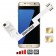 ZX-Twin Galaxy S7 Edge Adaptador doble tarjeta SIM 4G para Samsung Galaxy S7 Edge