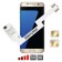 ZX-Twin Galaxy S7 Edge Adaptador doble tarjeta SIM 4G para Samsung Galaxy S7 Edge